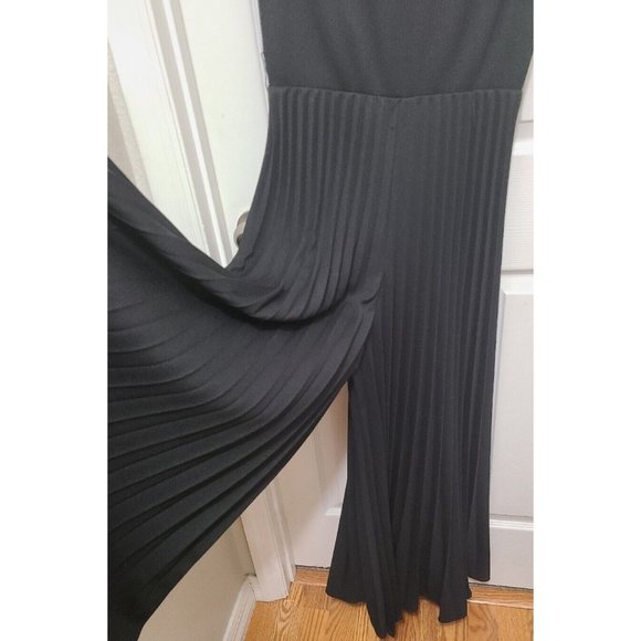 Vtg 70s Mary Dobbs Original Women's Sleeveless Pleated Full Flare Jumpsuit Sz XS - Picture 6 of 13